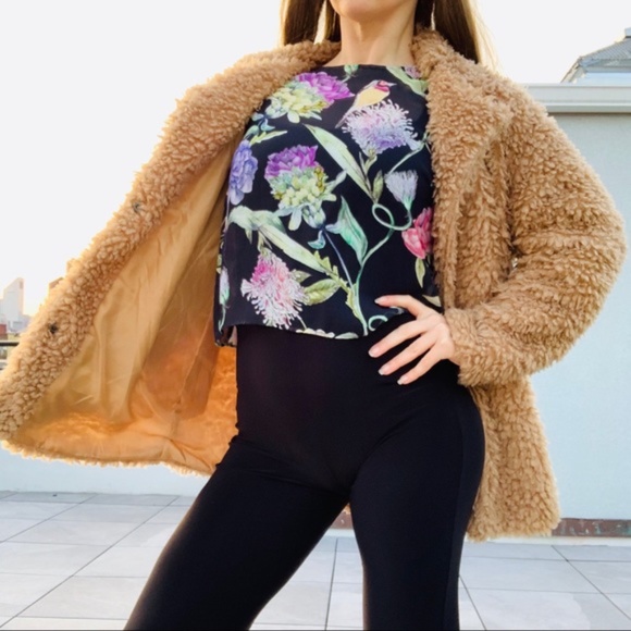 H&M Seethrough Floral BatWing Bell Flare Sleeve - Picture 7 of 16